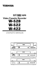 Toshiba W-522 Owner's Manual