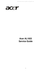Acer AL1922 Service Manual