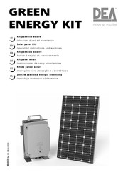 Dea Green Energy kit Operating Instructions And Warnings