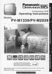 Panasonic OmniVision PV-M1339 Operating Instructions Manual
