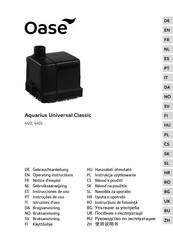 Oase Aquarius Universal Classic 440i Operating Instructions Manual