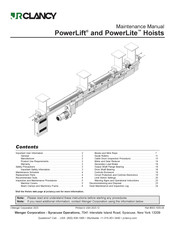 JRClancy PowerLite Maintenance Manual