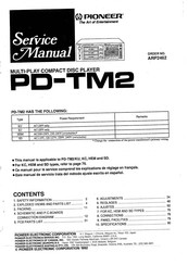 Pioneer PD-TM2 Service Manual
