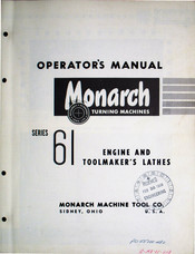 Monarch 6 Series Operator's Manual