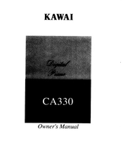 Kawai CA330 Owner's Manual