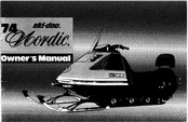 BOMBARDIER ski-doo Nordic 640ER 1974 Owner's Manual