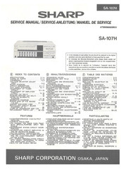 Sharp SA-107H Service Manual