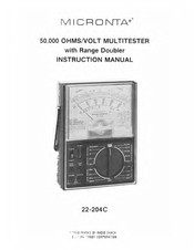 Micronta 22-204C Instruction Manual