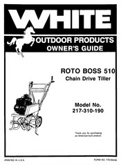 White Roto Boss 510 Owner's Manual