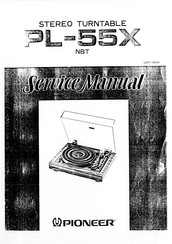 Pioneer PL-55X Service Manual