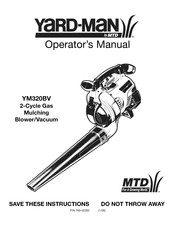 MTD Yard-Man YM320BV Operator's Manual