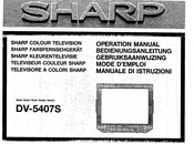Sharp DV-5407S Operation Manual