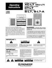Pioneer CT-L7 Operating Instructions Manual