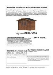 Palmako FR28-3020 Assembly, Installation And Maintenance Manual
