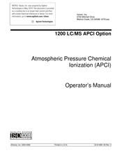 Varian 1200 LC/MS Operator's Manual