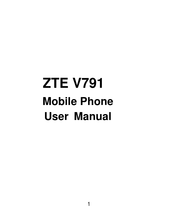 Zte v791 User Manual