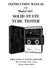 Dynascan B&K 667 Instruction Manual