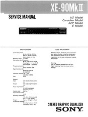 Sony XE-90MKII Service Manual