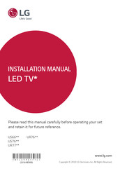 LG UR77 Series Installation Manual