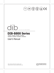 daewon DIB-B800 Series User Manual