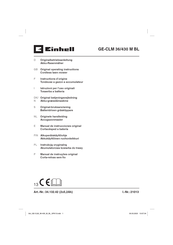 EINHELL GE-CLM 36/430 M BL Original Operating Instructions