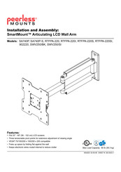 PEERLESS Mounts SmartMount RTFPA-220S Installation And Assembly Manual