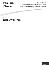 Carrier Toshiba BMS-CT5120UL Owner's Manual