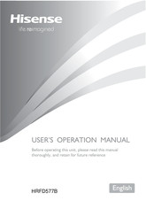 Hisense HRFD577B User's Operation Manual