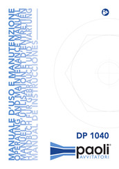 Paoli Avvitatori DP 1040 Operating And Maintenance Manual