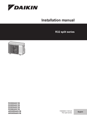 Daikin RXM25A5V1B Installation Manual