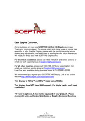 Sceptre X405BV-FMQC Manual
