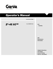 Terex Genie Z-45 XC Operator's Manual