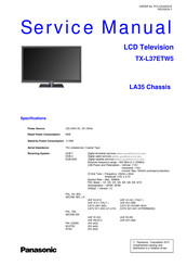Panasonic TX-L37ETW5 Service Manual