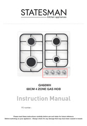 STATESMAN GH60WH Instruction Manual