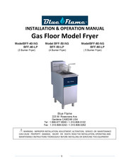 Blue Flame BFF-80-NG Installation & Operation Manual