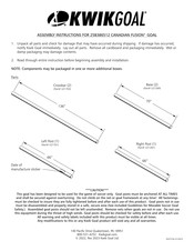 KwikGoal FUSION 25B386512 Assembly Instructions Manual