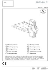 Pressalit R4650 Mounting Instruction