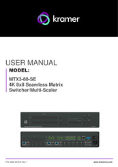 Kramer MTX3-88-SE User Manual