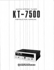 Kenwood KT-7500 Instruction Manual