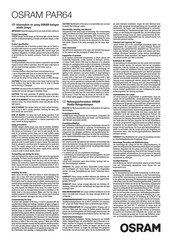 Osram CP60OSR Manual