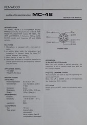 Kenwood MC-48 Instruction Manual