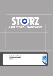 Storz OR1 SmartScreen Instructions For Use Manual