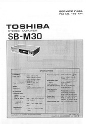 Toshiba SB-M30 Service Data