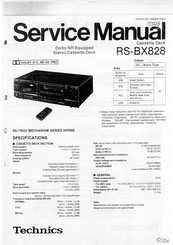 Technics RS-BX828 Service Manual