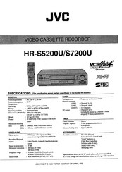 JVC HR-S5200U Manual