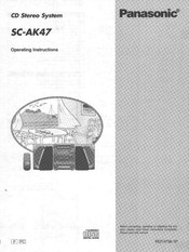 Panasonic SC-AK47 Operating Instructions Manual