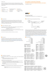 APG IRU Series Installation Manual