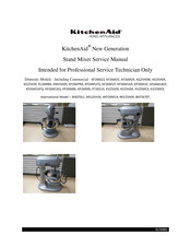 KitchenAid KP26M1X - Professional 600 Series Stand Mixer 575 Watt Service Manual