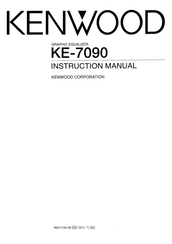 Kenwood KE-7090 Instruction Manual