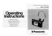 Panasonic RX-2700 Operating Instructions Manual